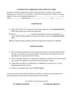 Ejemplo de Contrato de Compraventa de vehículo usado