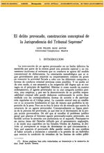 El delito provocado, construcción conceptual de la jurisprudencia del Tribunal Supremo