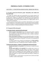 Apuntes de Derecho Penal 1. Primer Parcial (UNED)