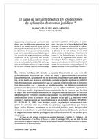 El lugar de la razón práctica en los discursos de aplicación de normas jurídicas