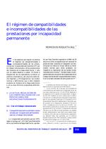 Régimen de compatibilidades e incompatibilidades de las prestaciones por incapacidad permanente